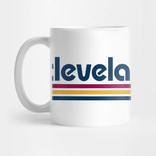 Retro Cleveland Stripes Mug